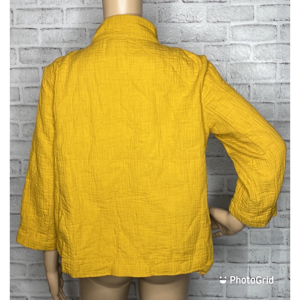 Lilith cropped cotton lightweight jacket blazer - Picture 3 of 7